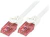 CQ2021U Patch cord; U/UTP; 6; многопров; Cu; LSZH; белый; 0,5м; 24AWG