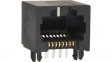 43860-0001 Гнездо; RJ45; PIN:8; Кат:3; с низкми профилем; позолота; THT