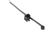 T50ROSEC5B PA66HS/PA66HIRHS BK 500 Cable Tie with Edge Clip Sideway - Parallel / Edge 1-3mm 200