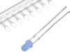 OSB5YU3144A-T-HI LED; 3мм; голубой; 500мкд; 40°; Поверхность: выпуклая; Шаг:2,54мм
