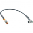 RST 4-RKWT/LED P 4-225/2 M Connecting cable M12 (90deg) Coupling M12 Plug 2 m