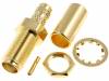 SMA6411A3-3GT50G-1-50 Гнездо; SMA; "мама"; прямой; 50Ом; обжим; на панель; тефлон; 500В
