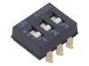 A6SN3101 Переключатель: DIP-SWITCH; Кол-во секций: 3; ON-OFF; 0,025A/24ВDC