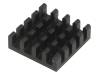 ICK BGA 19 X 19 X 6 Радиатор: штампованный; черный; L:19мм; W:19мм; H:6мм; алюминий
