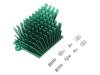 ATS-1043-C3-R0, Радиатор: штампованный; ребристый; зеленый; L: 41мм; W: 45мм; H: 25мм, Advanced Thermal Solutions