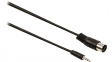 VLAP20100B20 DIN audio cable 2 m Black