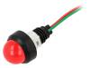 LR-D20-24AC/DC, Индикат.лампа: LED; выпуклый; 24ВDC; 24ВAC; Отв: O13мм; IP40, POLAM-ELTA