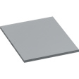 PVC HART GRAU 980X490X10M PVC plate hard, grey 980 x 490 x 10 mm