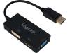 CV0109, Конвертер; DVI 1.0,DisplayPort 1.2,HDMI 1.4; Цвет: черный, LOGILINK