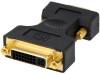 AD0002, Адаптер; вилка D-Sub 15pin HD, гнездо DVI-I (24+5); черный, LOGILINK