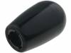I.622/30-M8 BLACK Ручка коническая; M8; 20мм; черный; Дл:32мм; Диам.основания:14мм