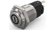 82-4161.1000.B002 Pushbutton Switch, 1CO, Momentary Function, Silver