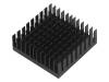 ATS-55425K-C1-R0, Радиатор: штампованный; ребристый; черный; L: 42,5мм; W: 42,5мм, Advanced Thermal Solutions