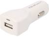 50129 Автомобильное зарядное устройство; гнездо USB A; 5В/2,4А; белый