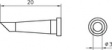 LT 33C Soldering Tip Round shape beveled 45° 3 mm