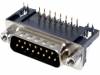 DHP9-15M Гнездо; D-Sub; PIN:15; "папа"; стандарт 9,4мм; Фиксация: винтами