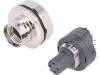 21033814422 Гнездо; M12; PIN:4; "мама"; код D-Ethernet; на панель, гайка сзади
