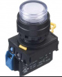 YW1L-A2E10Q4PW Illuminated Pushbutton Switch, 10 A, 24 VDC