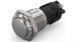 82-4162.2000 Pushbutton Switch, 1CO, Maintained Function, Silver
