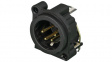 NC4MAH XLR Panel-mount male receptacle