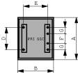 VB 0.5/2/9 PCB Transformer 0.5 VA 2 x 9VAC