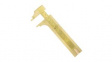 RND 555-00201 Brass Sliding Gauge, 80mm