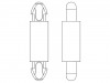 8G806V40056 Дистанц PCB; полиамид 66; Дл: 8мм; защелка / защелка; UL94V-0