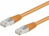 95209 Patch cord; SF/UTP; 5e; многопров; CCA; ПВХ; оранжевый; 0,25м