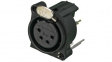 NC4FAV XLR Panel-mount female receptacle