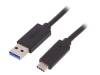 50500 Кабель; USB 3.0,USB 3.1; вилка USB A, вилка USB C; 1м