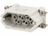 C146 10A015 000 2, Разъем: прямоугольный; "папа"; heavy|mate D; PIN:15; 15+PE; 12А, Amphenol