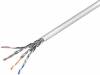 S/FTP6-SCCA-100 Кабель; S/FTP; 6; однопров; CCA; 4x2x23AWG; ПВХ; серый; 100м