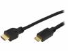 CH0021, Кабель; HDMI 1.4; вилка mini HDMI, вилка HDMI; 1м; черный, LOGILINK