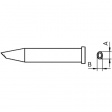 XT GW Soldering tip Round shape, with solder deposit tip 45deg