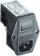 4304.4004 Power inlet with filter 6 A 250 VAC