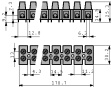 2000/12 DS Terminal strip 16 mm2, 12 poles natural