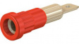 23.1013-22 Press-in Socket 4mm Red 25A 60V Gold-Plated