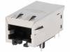 0813-1X1T-57-F Гнездо; RJ45; PIN:8; экранированный; Конфиг.выводов:8p8c; THT