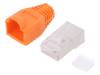 MP0022O Вилка; RJ45; PIN:8; Кат:6; экранированный, в корпусе; обжим; прямой