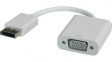 12.03.3135 DisplayPort (m) - VGA (f) Adapter White 150 mm