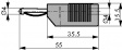 VSB 20 BLACK Plug diam. 4 mm Black CAT I