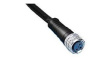 1200270068 Nano-Change (M8) Single-Ended Cordset 3 Poles Female (Straight) to Pigtail 0.25mm² Black PVC Cable 5.0m (16.40') Length