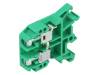 ZUG-G10 A11-0205 Соединитель: на рейку; Контактные группы:1; клеммы:2; зеленый