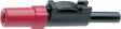 SLS 10 B RED Safety plug diam. 4 mm Red CAT I