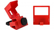 65397 Clamp-On Breaker Lockout;Red;Polyethylene