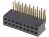DS1065-14-2*9S8BR Гнездо; штыревое; "мама"; PIN:18; угловой 90°; 1,27мм; THT; 2x9