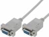 AK-610100-030-E, Кабель; D-Sub 9pin гнездо, с обеих сторон; 3м; серый, ASSMANN