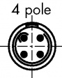 FGG.00.304.CLADS2Z Соединитель кабеля, серии B 4 штырька Число полюсов=4