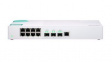 QSW-308-1C Ethernet Switch, RJ45 Ports 8, Fibre Ports 3SFP+, 10Gbps, Unmanaged