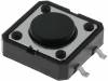 TACTM-24N-F Микропереключатель; 1; SPST-NO; 0,05A/12ВDC; SMT; 1,6Н; 12x12мм